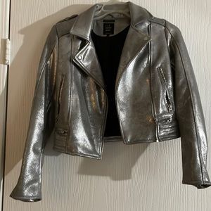 Metallic Moto Jacket